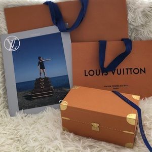 Louis Vuitton Trunk Style Box (Free Dior Lip Glow & Table Book)